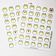 Jourcole  Froggy Sticker 1 Sheet 4x5inches JC0025 green