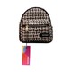 Konoko Cotton Mini Backpack Extra Small (Black Tweed Gold Zip)