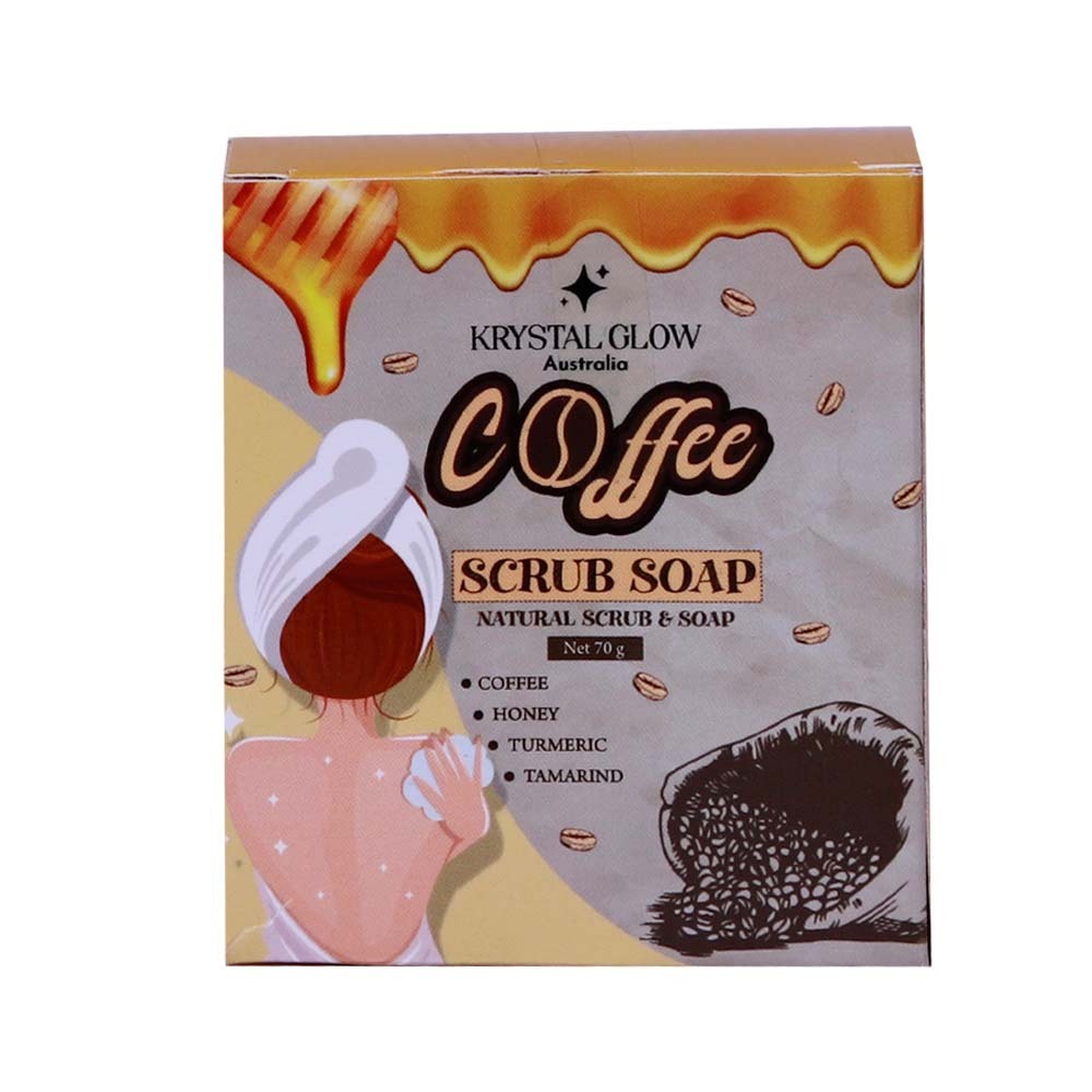 Krystal Glow Scrub Soap Coffee 70G