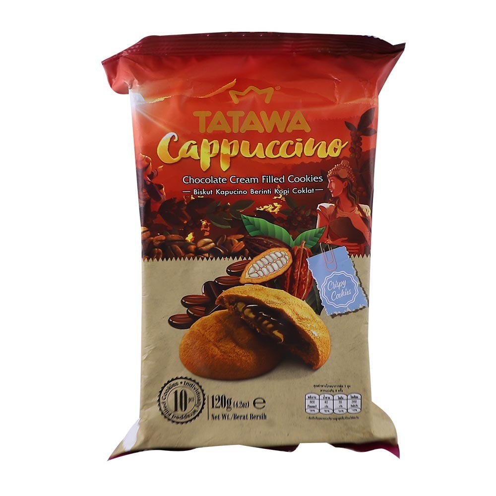 Tatawa Cappuccino Chocolate Cream Cookies 120G