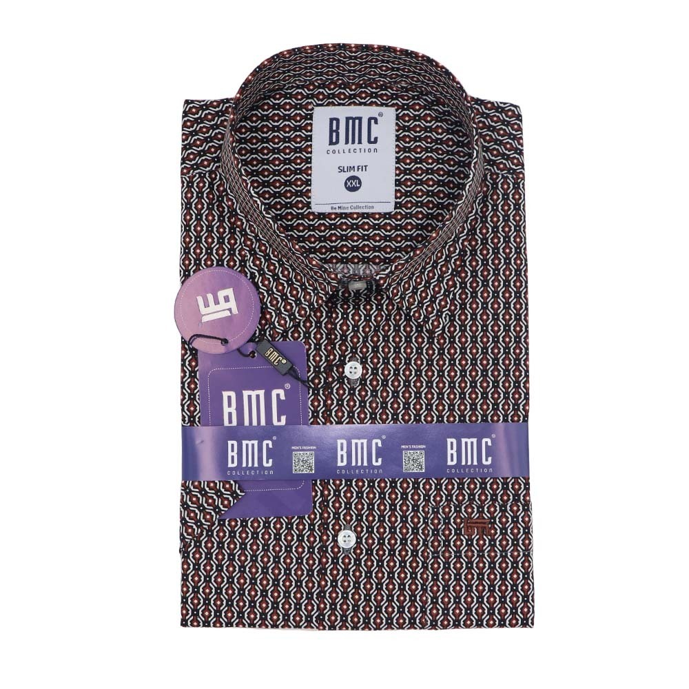 BMC Men Slimfit Shirt Short Sleeve 2330070 Red XL