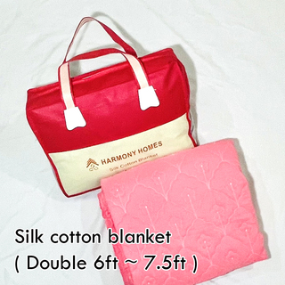 Harmony Homes Silk Cotton Blanket Double HH Double-003