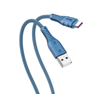 X67 5A Nano Silicone Fast Charging Data Cable For Type-C/Blue