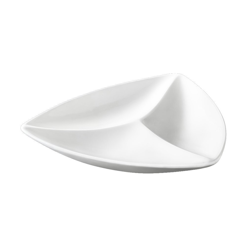 Wilmax Divided Triangular Dish 9.5IN, 24CM (3PCS) WL - 992585