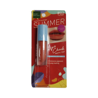 Baby Bright Summer Lip & Cheek Matte Tint 2.4G (05 Smoke Salmon)