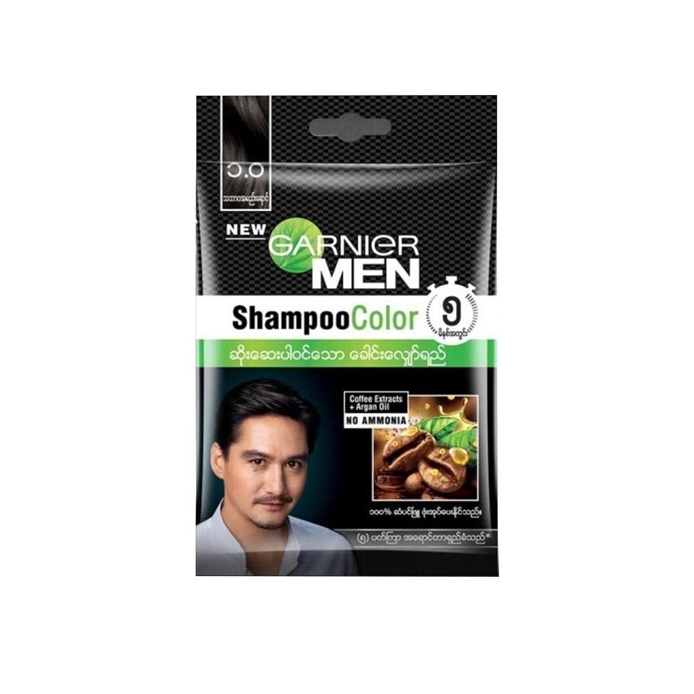 Garnier Men Colour Shampoo Natural Black 20ML