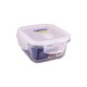 Super Lock Glass Square Food Contaner 425ML NO.6085
