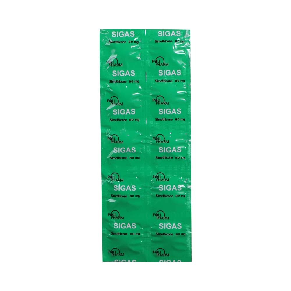 Sigas Simethicone 80MG 10PCS