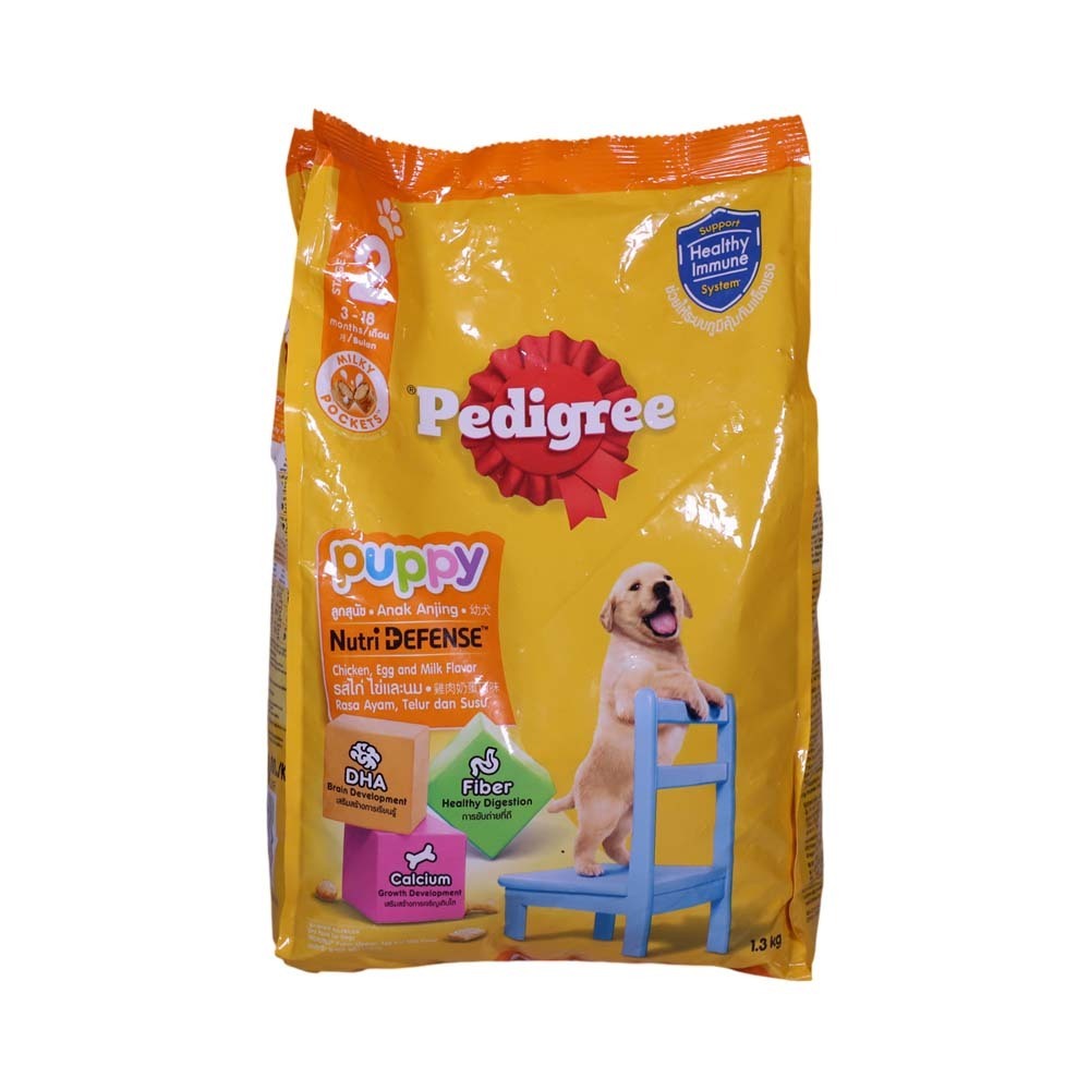 Pedigree Dog Food Puppy Chicken, Egg & Milk 1.3KG