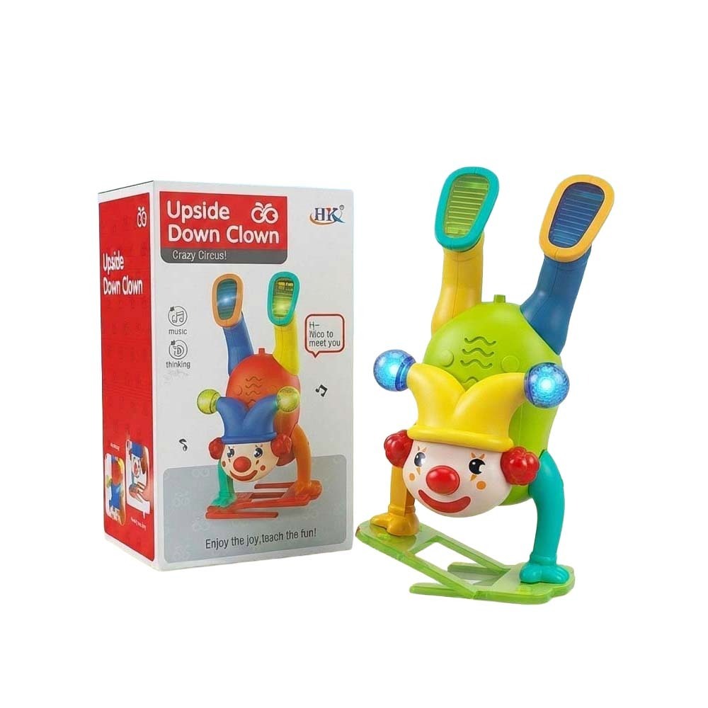 Baby Cele Electric Upside Down Clown Toy With Music & LED Lights 12252