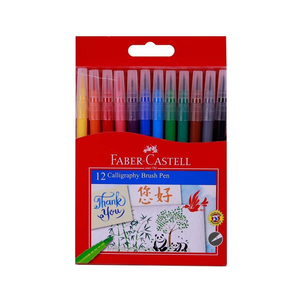 Faber Castell 12 Calligraphy Brush Pen No.551512