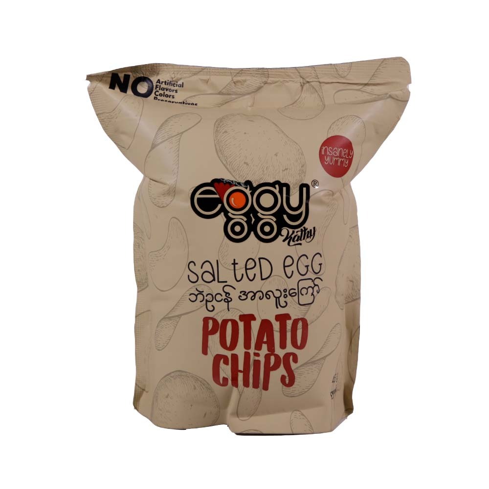 Eggy Fried Potato Chips Salted Egg 45G