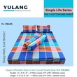 Yulang Poly Cotton Double Bedsheet Set (Simple Life) YL-7812D