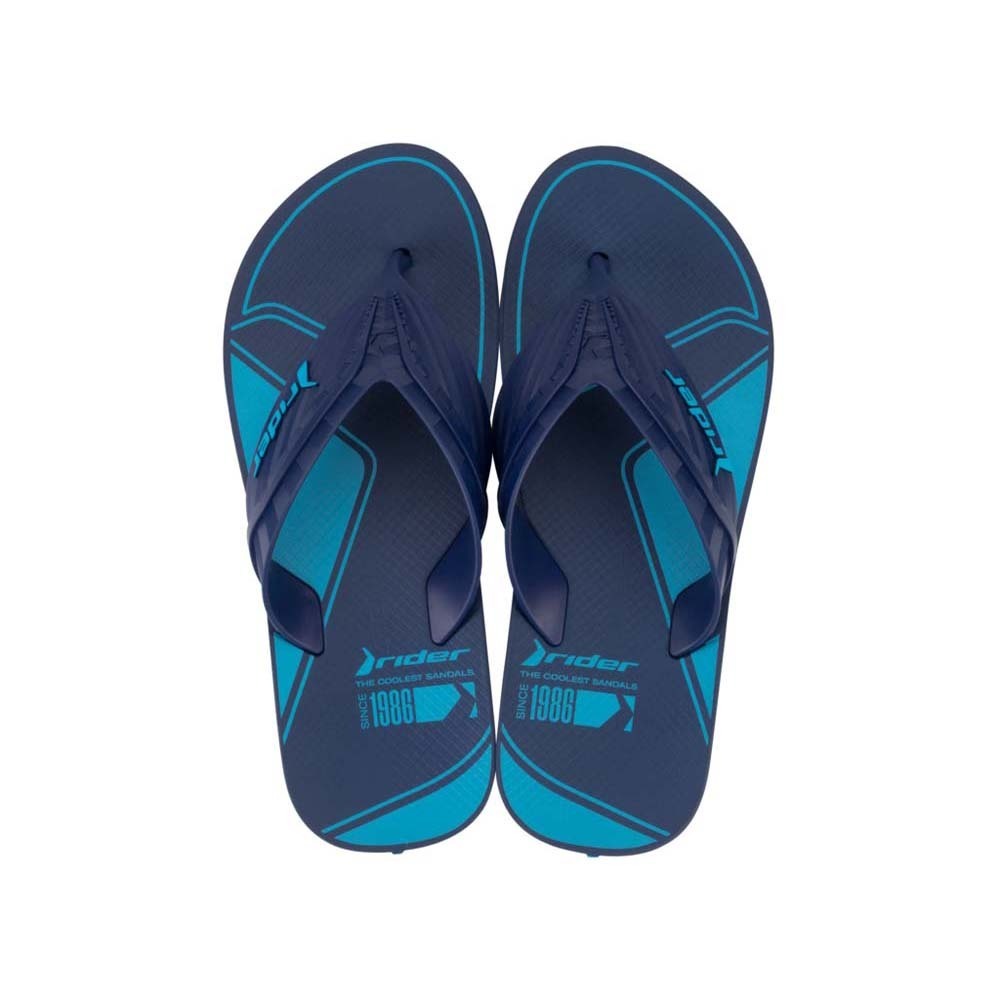 Rider Way Logomania II Thong A Flip (No-7) Blue & Dark Blue 212388BB08707