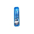 Kids Stainless Steel Spoon, Fork & Chopstick Set Blue