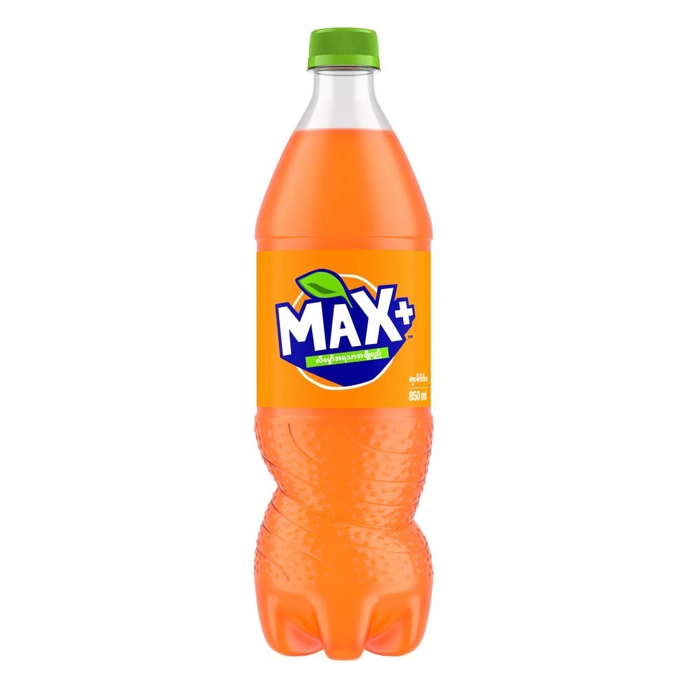 Max Plus Orange Flavour Carbonated Soft Drink 850ML