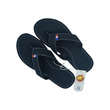 Sin Pauk Men Leather Slipper SPM-023-A Black (No-47)
