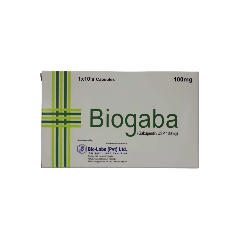 Biogaba Gabapentin 100MG 10PCS