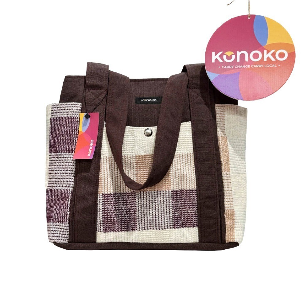 Konoko Warchi Tote Bag Medium (Brown )