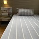 S&J Single Bed Sheet White stripe on blue SJ-02-27
