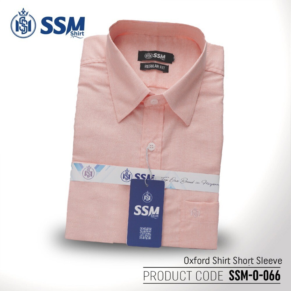 Oxford Shirt Short Sleeve 3XL (Apricot Orange) SSM-O-P-S-066