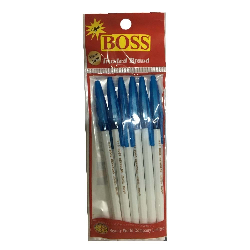 New Boss Reynolds Ball Pen 0.38 6PCS