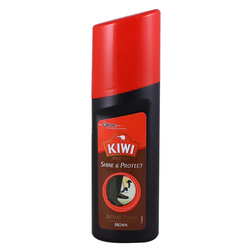 Kiwi Shoe Polish Liquid Color Shine Brown 75ML