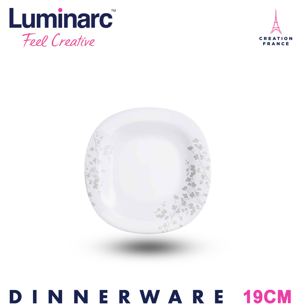 Luminarc Tempered Ombrelle Blanc Dessert Plate 19CM