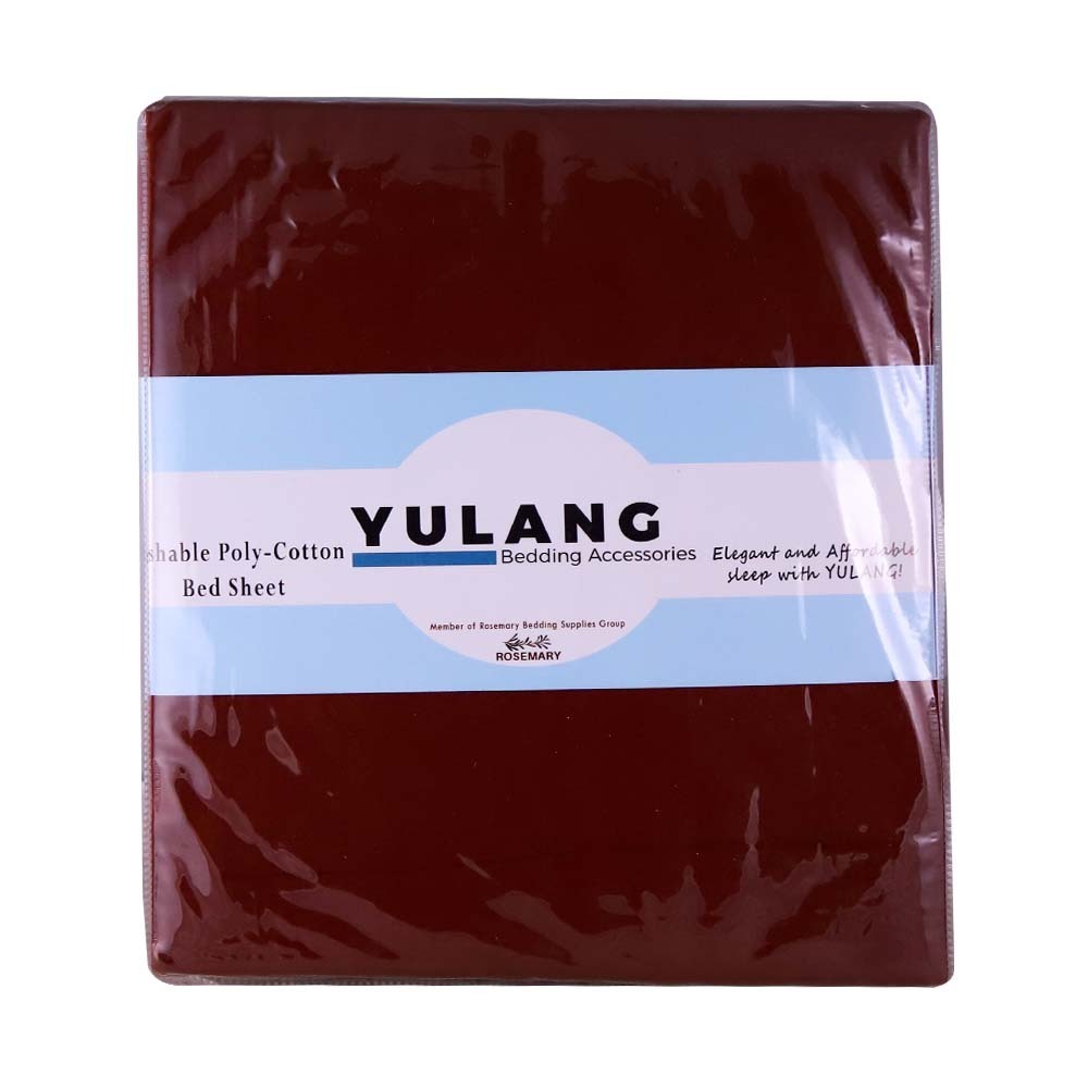 Yulang Bed Sheet 5PCS 6X6.5FTx9INCH Reddish Brown