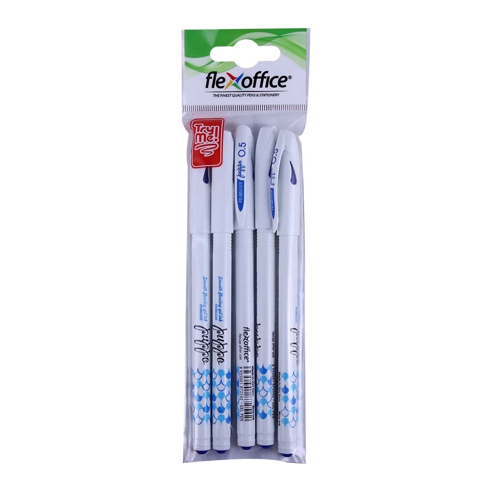 Flex Office Puppo Gel Pen 0.5MM 5PCS FO-GEl020