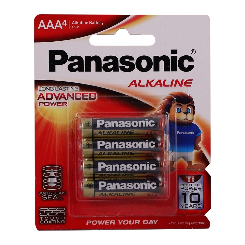 Panasonic Alkaline Battery AAA Size 4PCS LR03T/4B