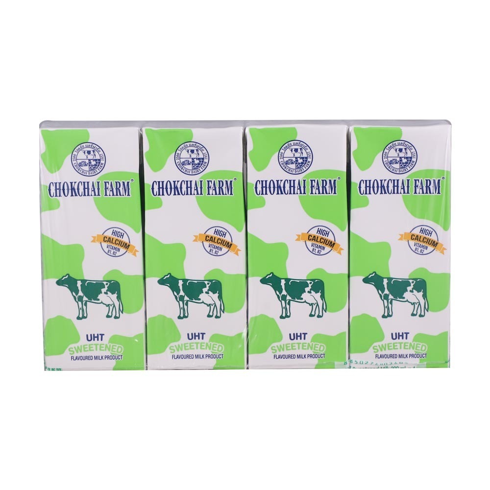 Chokchai Farm Uht Sweetened Milk 200MLx4PCS