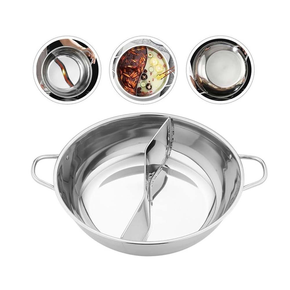 Hotpot Bowl with Divider 36cm MD-CP-136