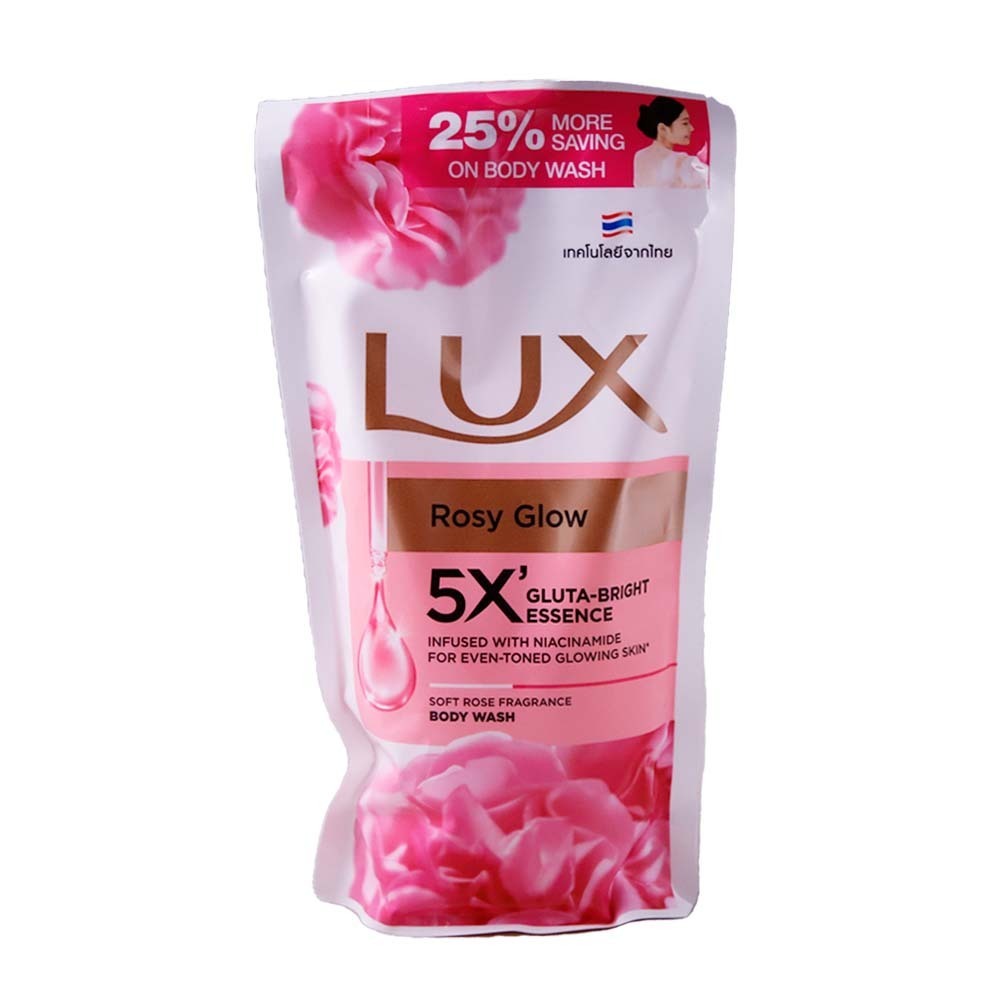 Lux Soft Rose Glowing Body Wash 400ML (Refill)