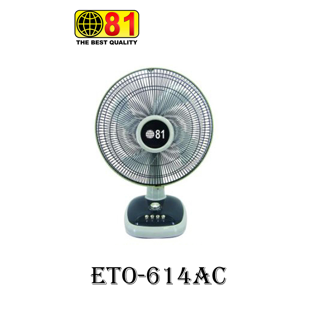 81 Electronic Table Fan 16in 614AC