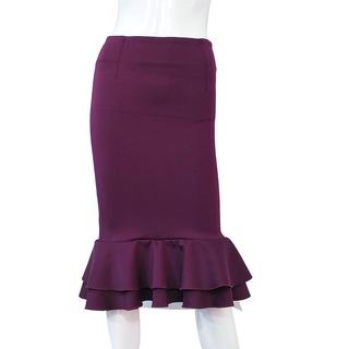 TS Dress Collection Formal Skirt Brown Large