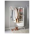 Ikea Mulig Clothes Rack, White, 99X152 CM 801.794.33