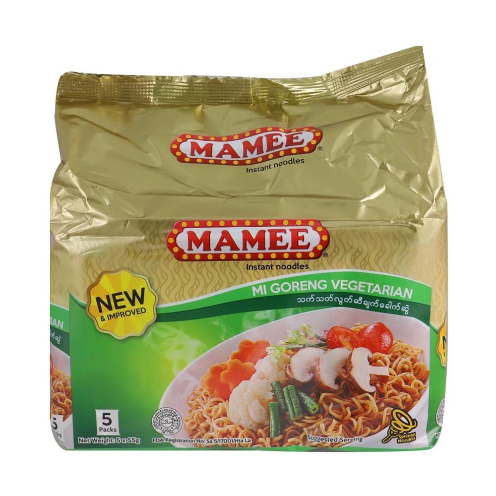 Mamee Instant Migoreng Noodle Vegetable 55Gx5PCS