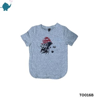 Max & Mia Unisex Printed T-Shirt TO016B Grey (9-10 Years)