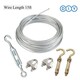 Jaramy Diy Steel Wire Curtain Set Accessories