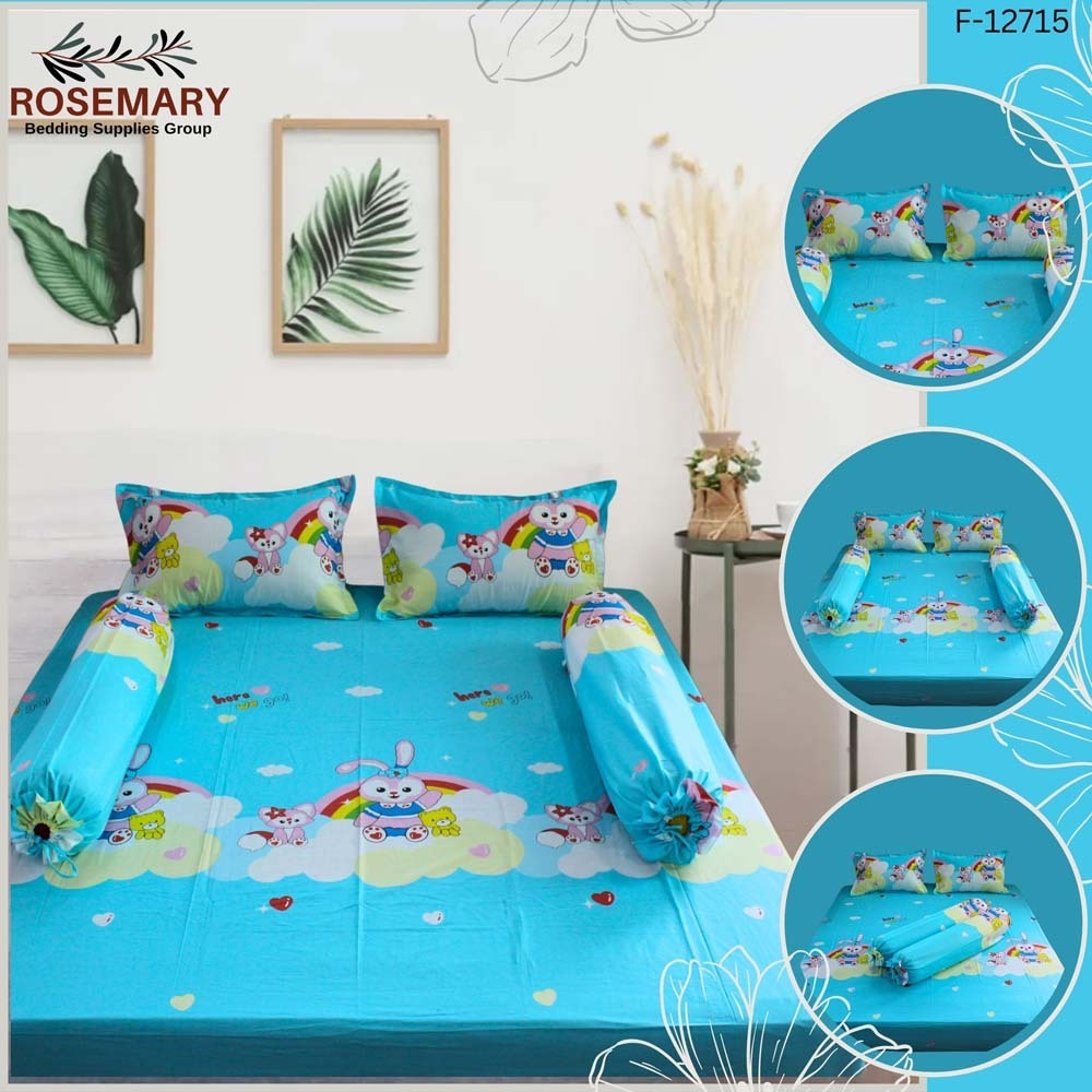 Rosemary 100% Cotton Double Bedsheet 5PCS Set CHIBS6-F12715