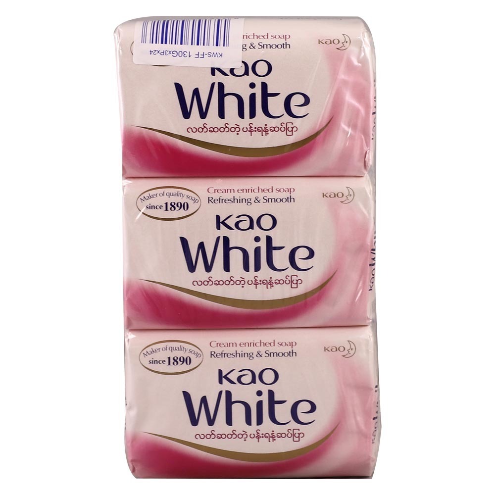 Kao White Fresh Floral Bar Soap (3PCS x 130G)