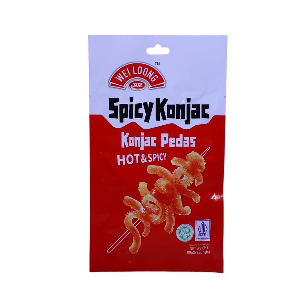 Wei Loong Konjac Snack Hot & Spicy Flavor 80G