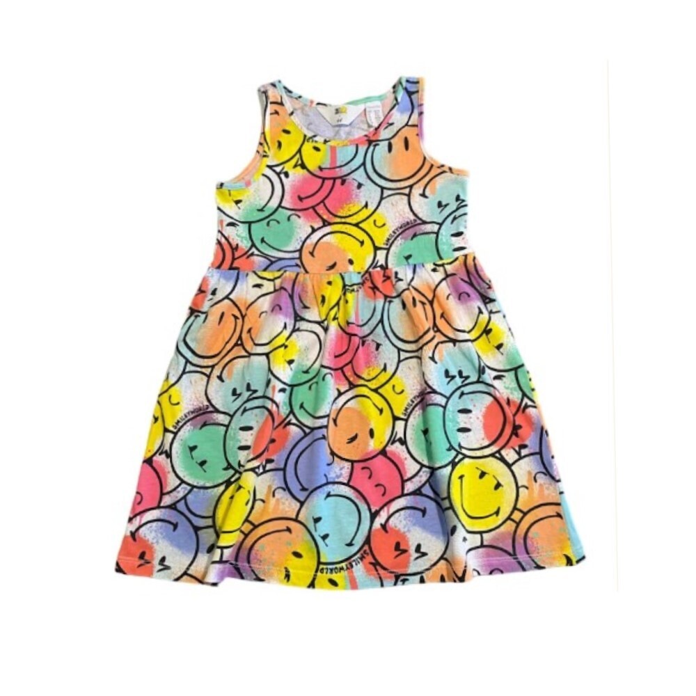 Naia Toddler Girl Tie Dyed Face Graphic Print Sleeveless Dress (3 Years) 20571997