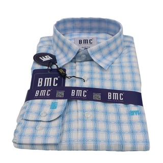 BMC Men Slimfit Shirt Long Sleeve 1310077 Grey Large