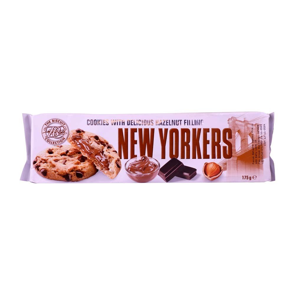 New Yorkers Choco Cookies Hazelnut 175G