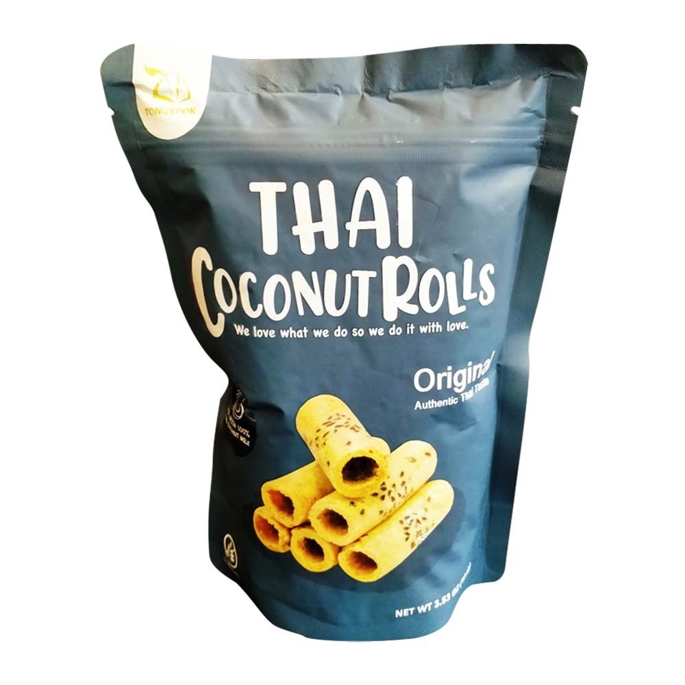 Tongsook Thai Coconut Rolls Original 100G