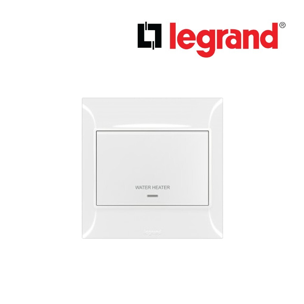 Legrand LG-1G 20A DP WTR HTR NE SW+E WH (617672) Switch and Socket (LG-16-617672)