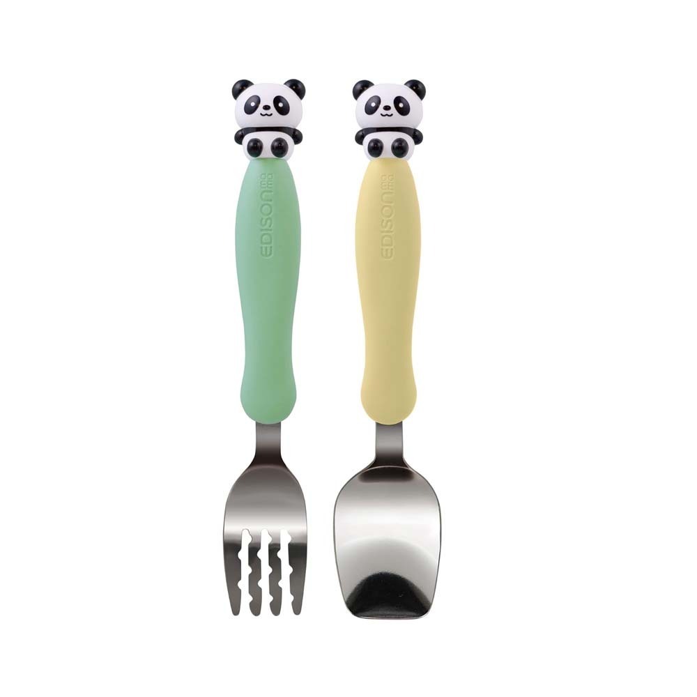 Edison Mama Fork & Spoon Set (Panda) 3 Years And Above