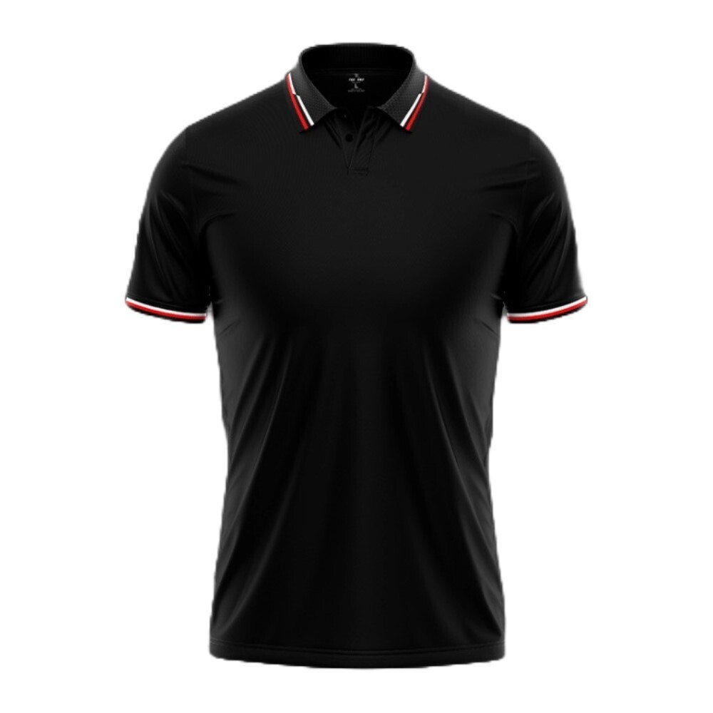 Tee Ray Stylish Polo Shirt Black/02 Medium MDP-S1005